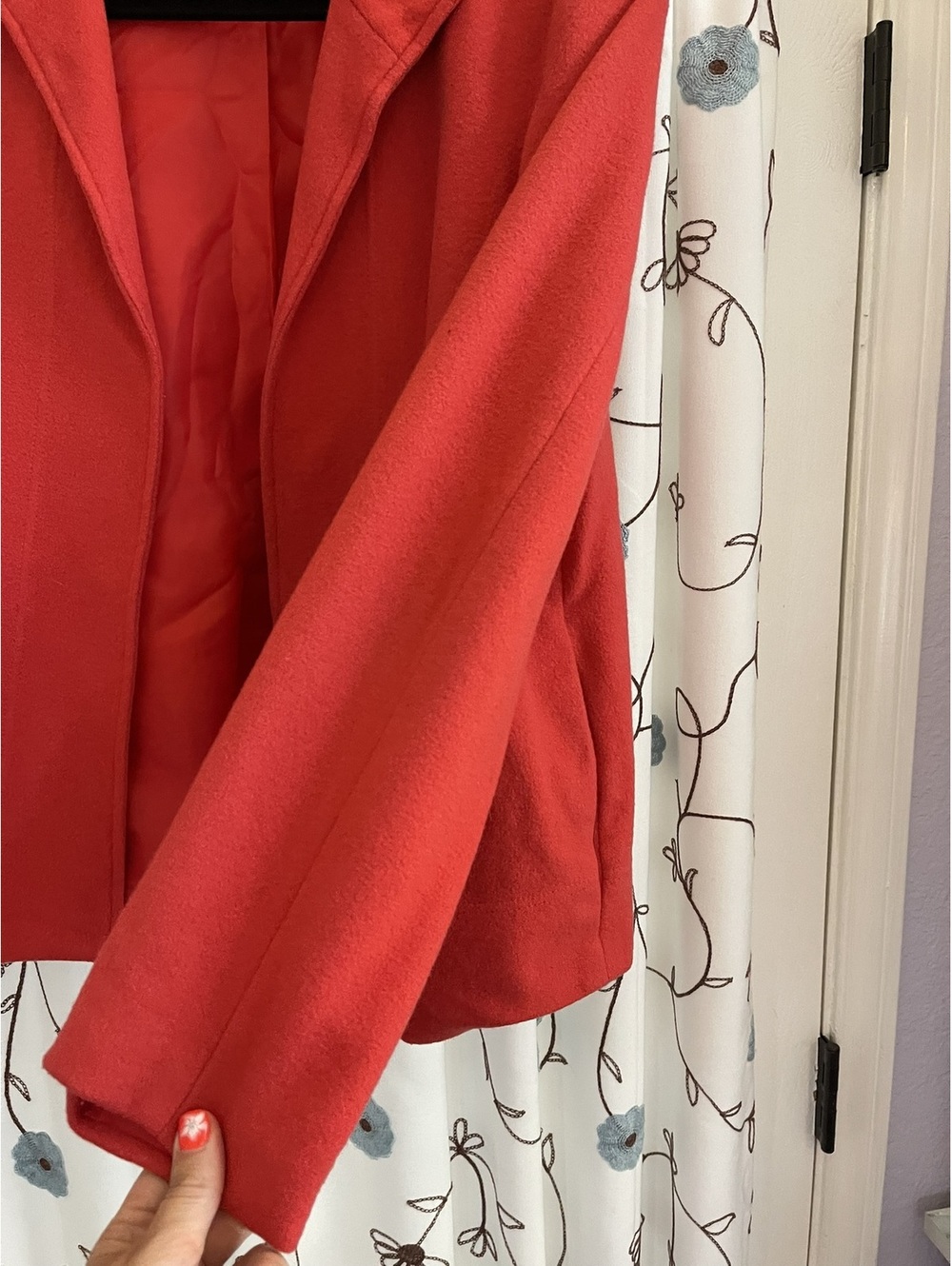 Harvé Benard | L/XL | Red Tailored Lined Blazer - Picture 8 of 12